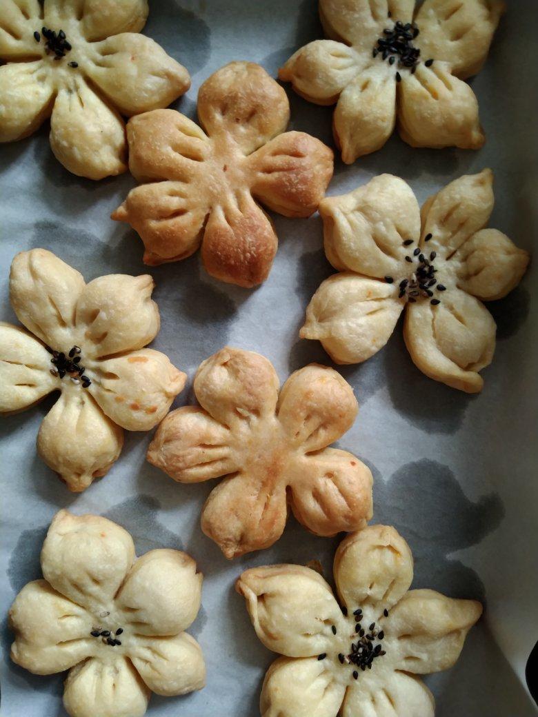 🌸花都开好了--步骤超详尽的桃花酥(无色素!火龙果版)