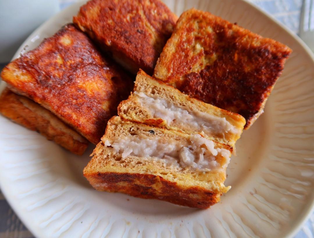 万能芋泥第一弹  芋泥西多士  快手早餐的做法