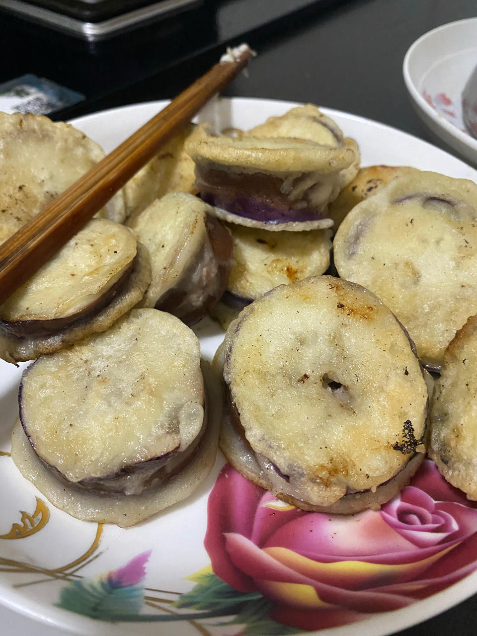 家常主食 炸茄盒 肉馅儿茄子