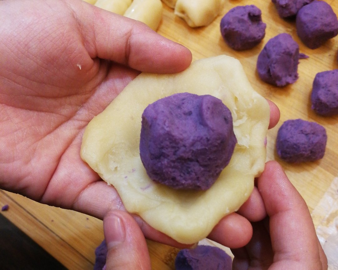 ❤️美味至极紫薯饼❤️的做法 步骤14