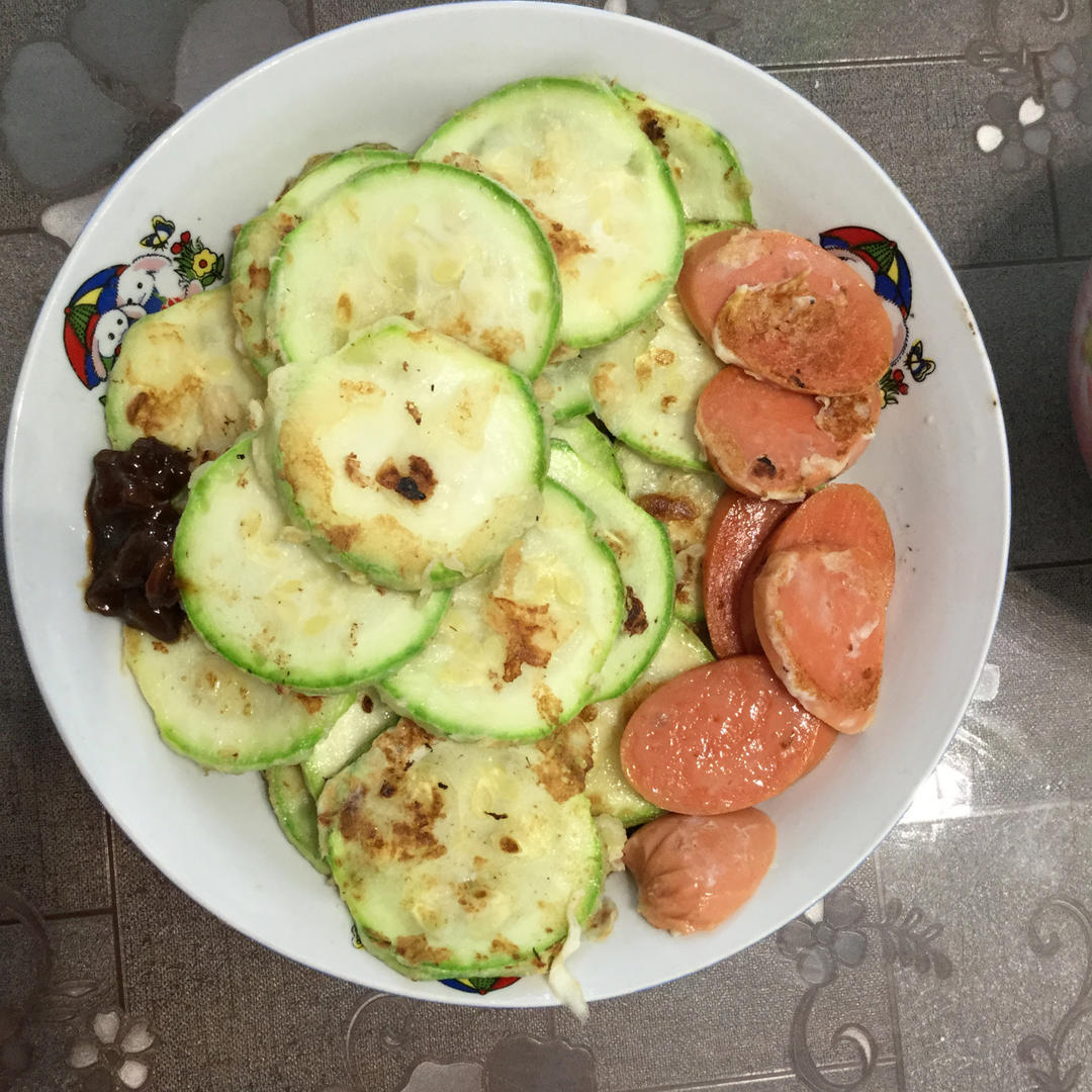 香煎西葫芦饼——另类天妇罗感