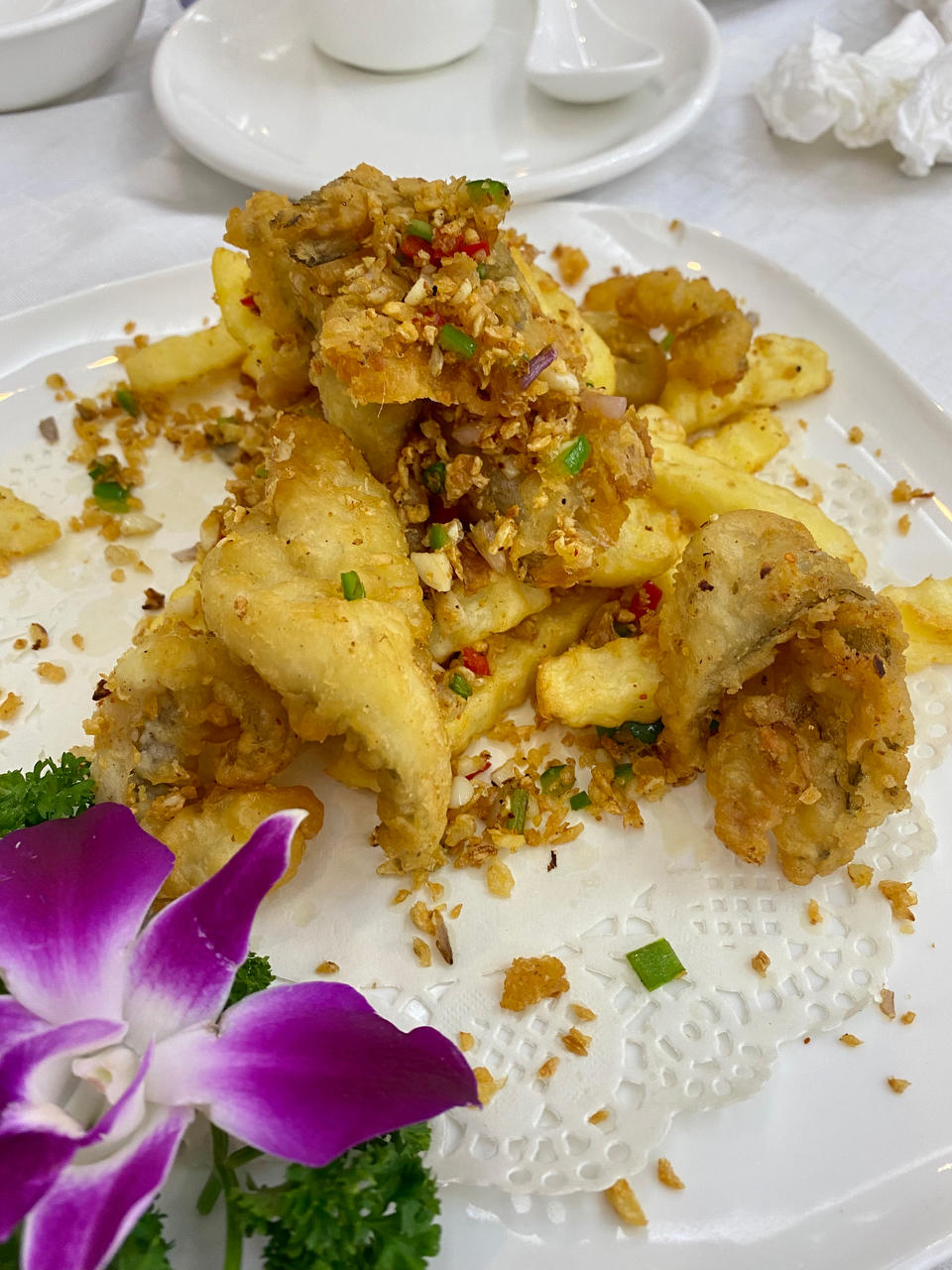 最爱的潮汕下酒菜【椒盐九肚鱼】！细腻滑嫩，香绝了！