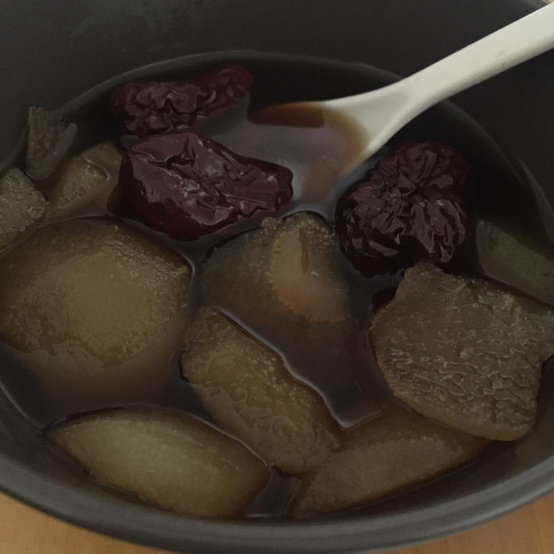 红糖大枣炖雪梨