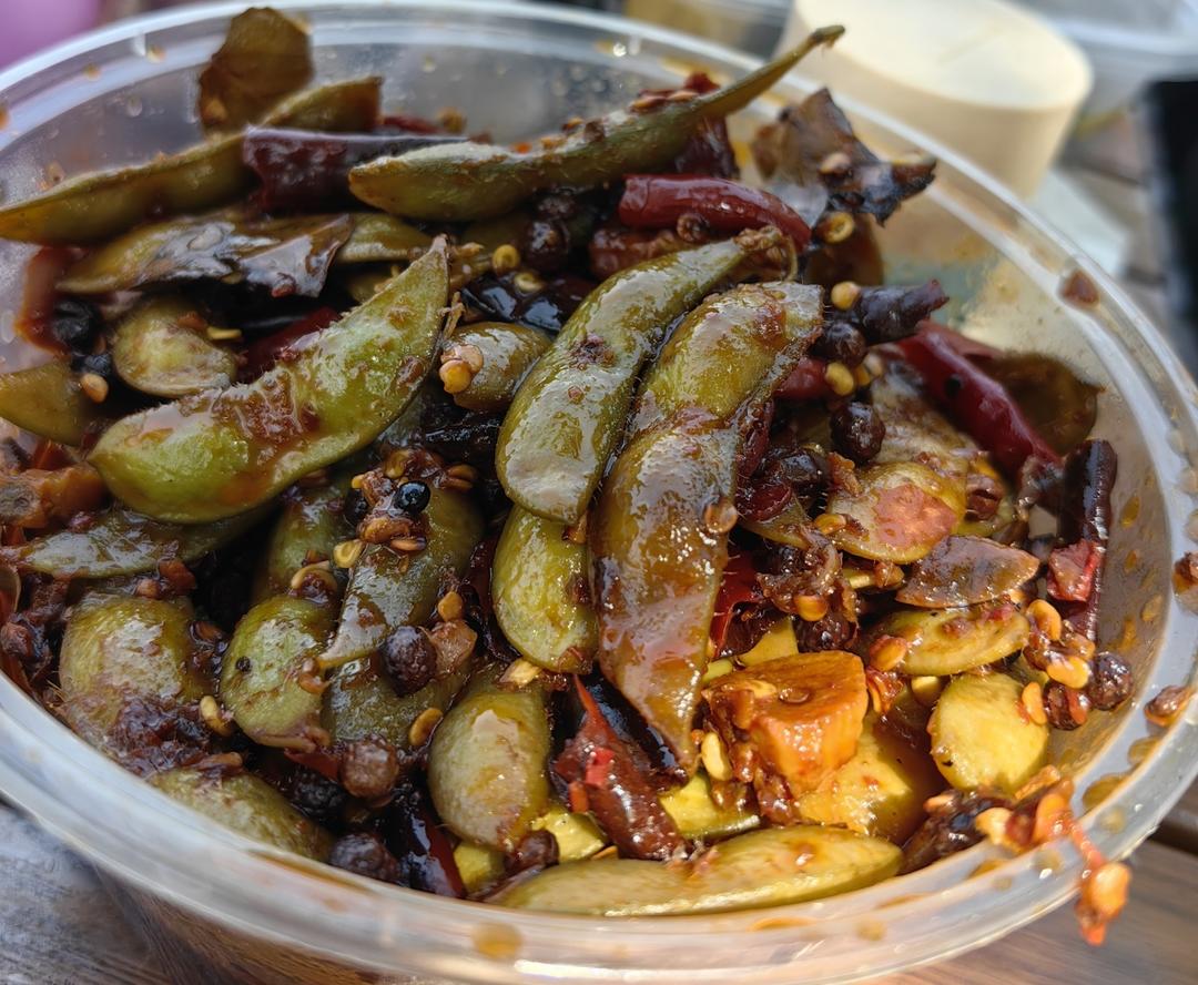 卤毛豆（麻辣味）