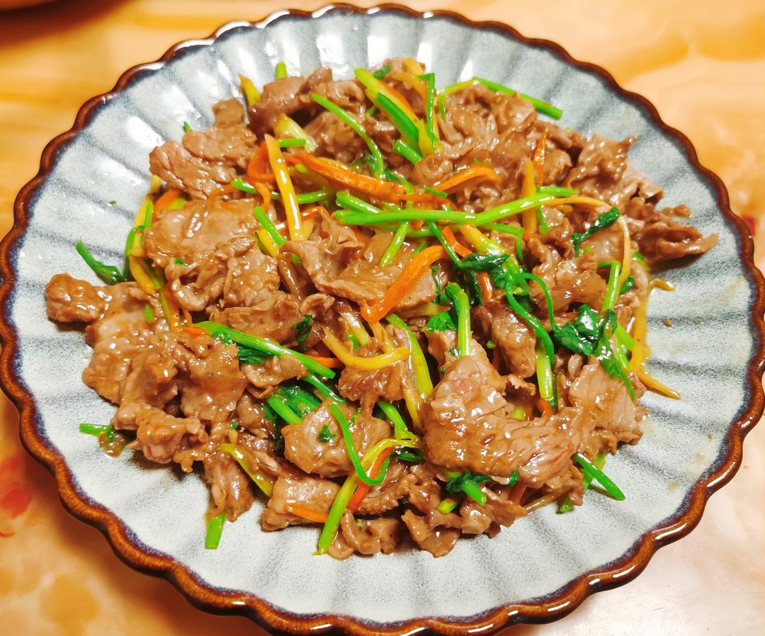 小炒牛肉的做法