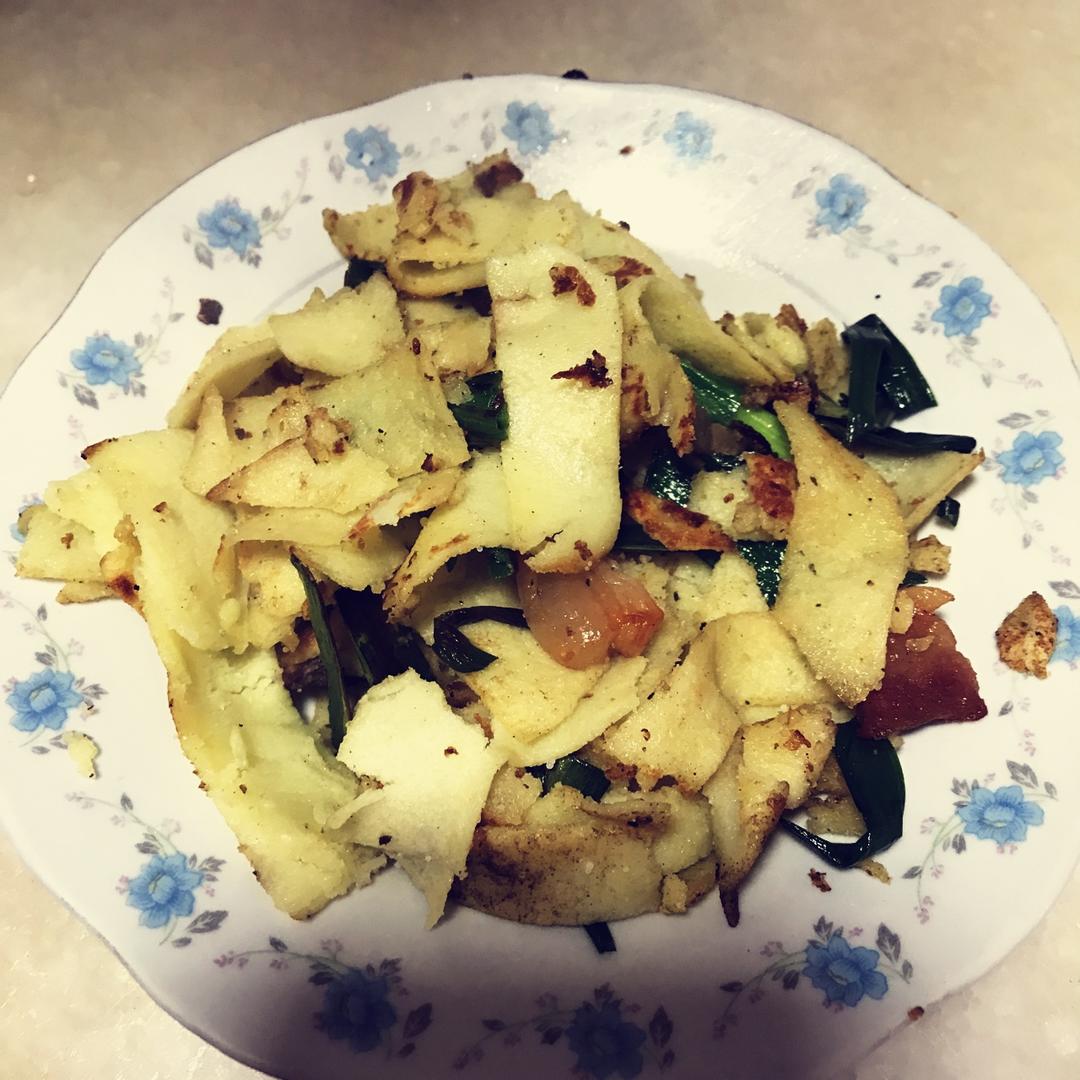 腊肉炒枯豆丝