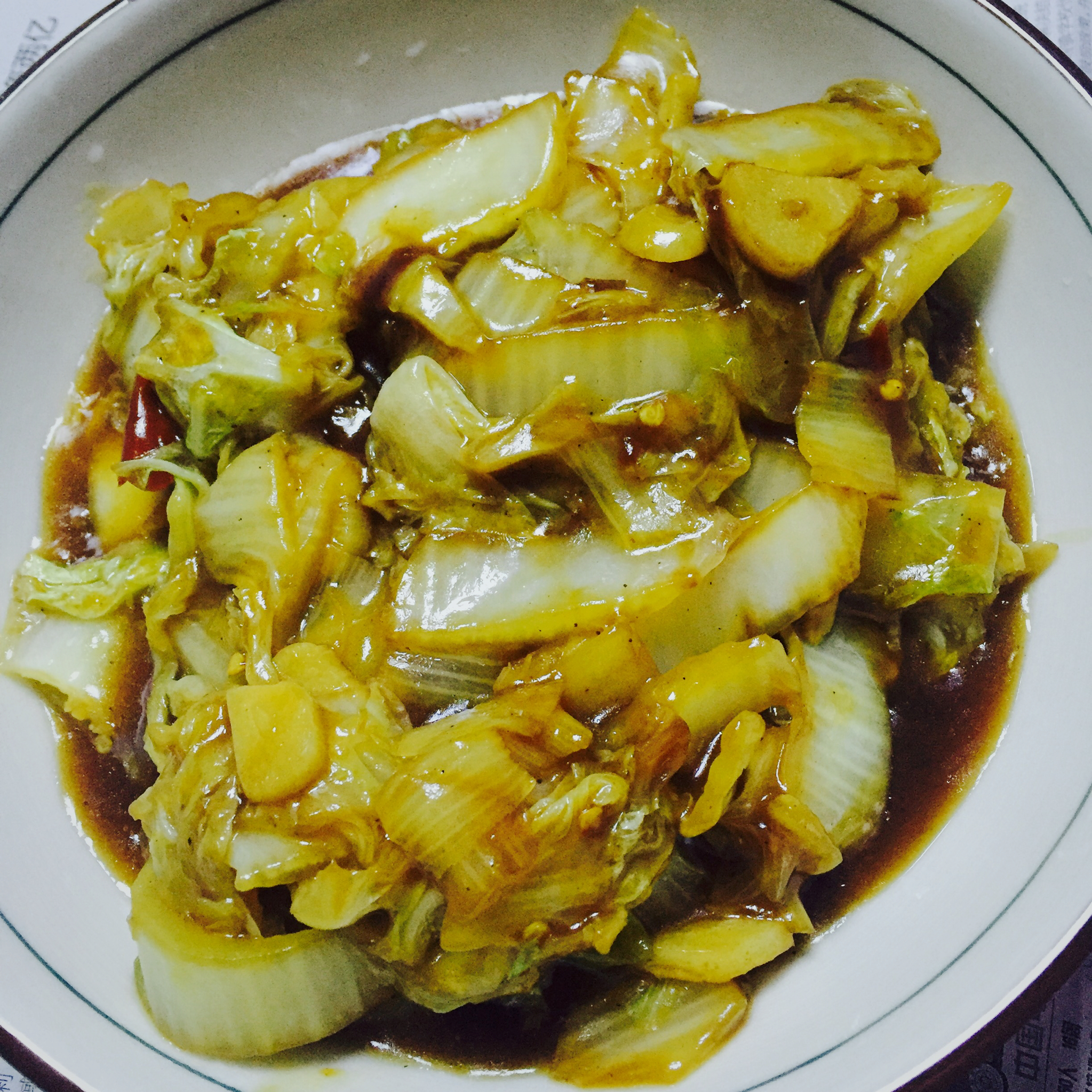 蚝油烧白菜