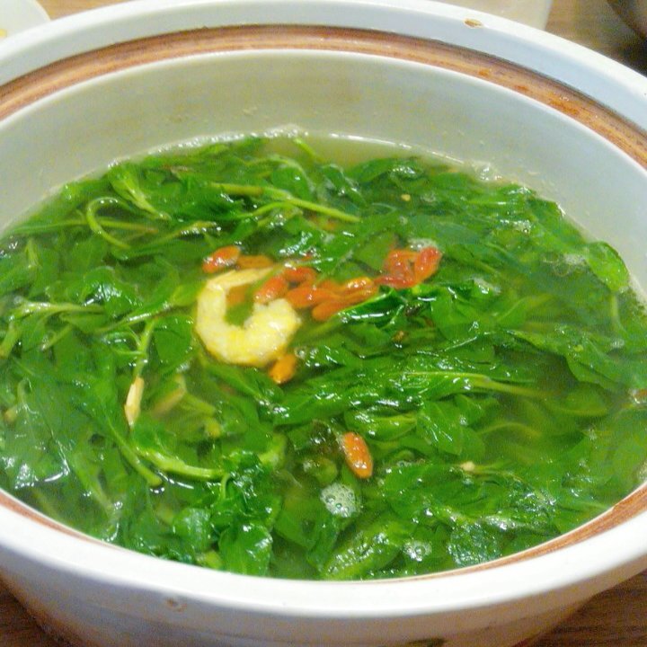 李白5e9s做的上汤枸杞叶