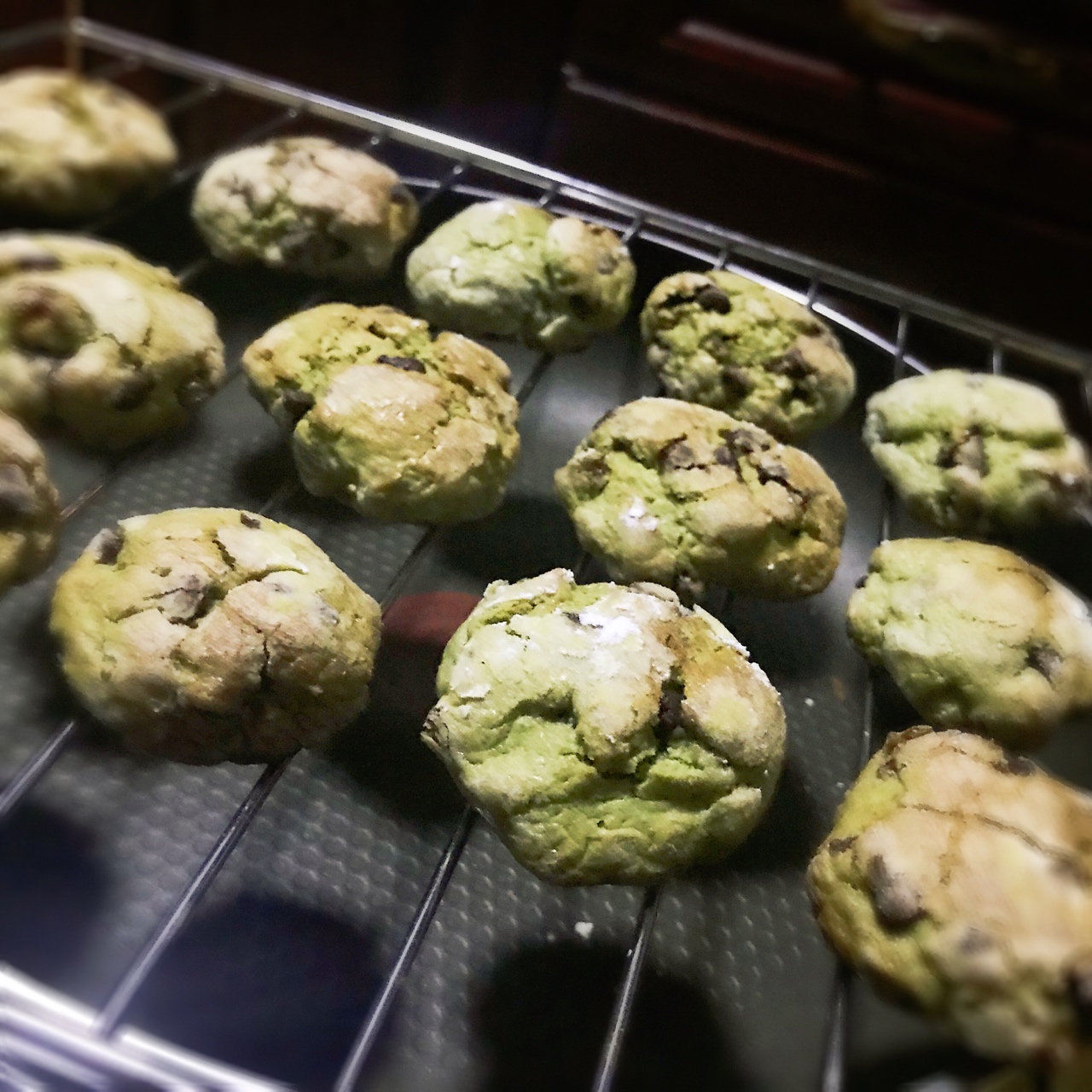 抹茶奶酪巧克力曲奇 Matcha Cream Cheese Choc Cookies