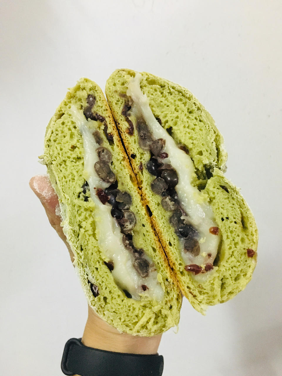 抹茶麻薯紫薯欧包