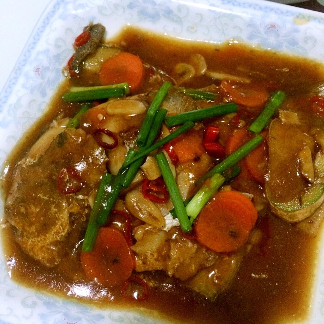 家常红烧鲳鱼