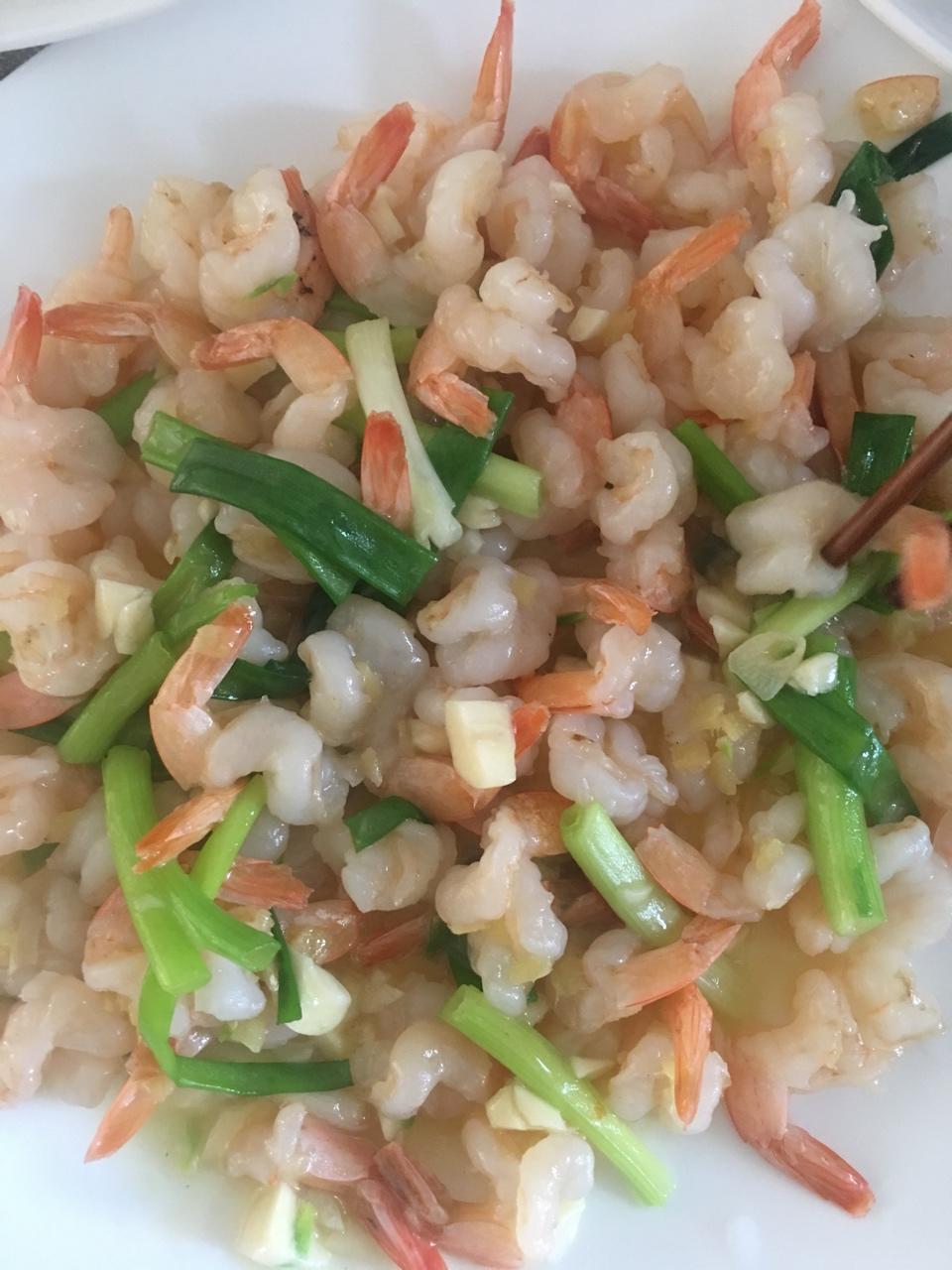 葱爆虾仁