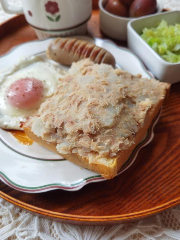 🔥快手❗️低卡早餐‼️金枪鱼土豆三明治