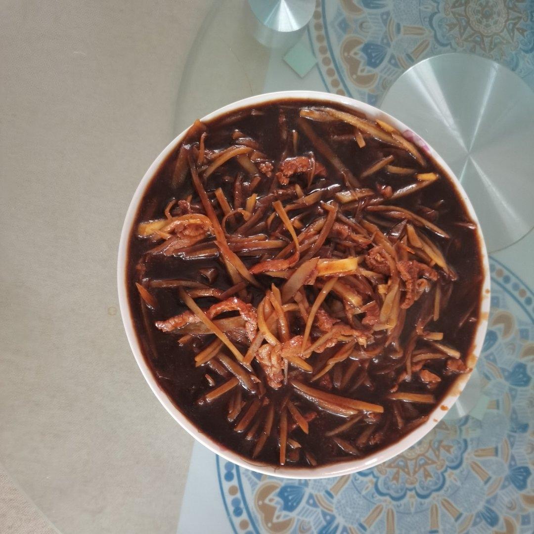 简单快手的土豆丝炒肉丝！拌饭绝绝子！！