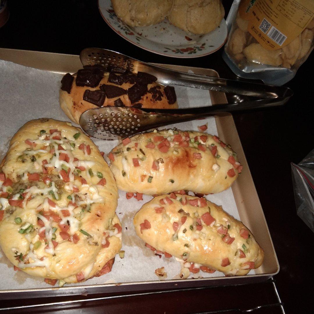 香葱火腿肉松面包