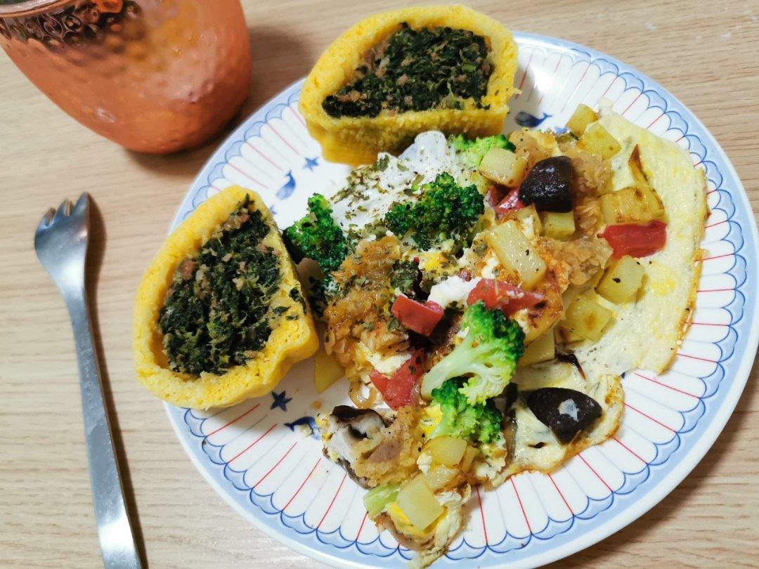 减脂不能吃披萨，那就来个无盐少油的烘蛋吧！