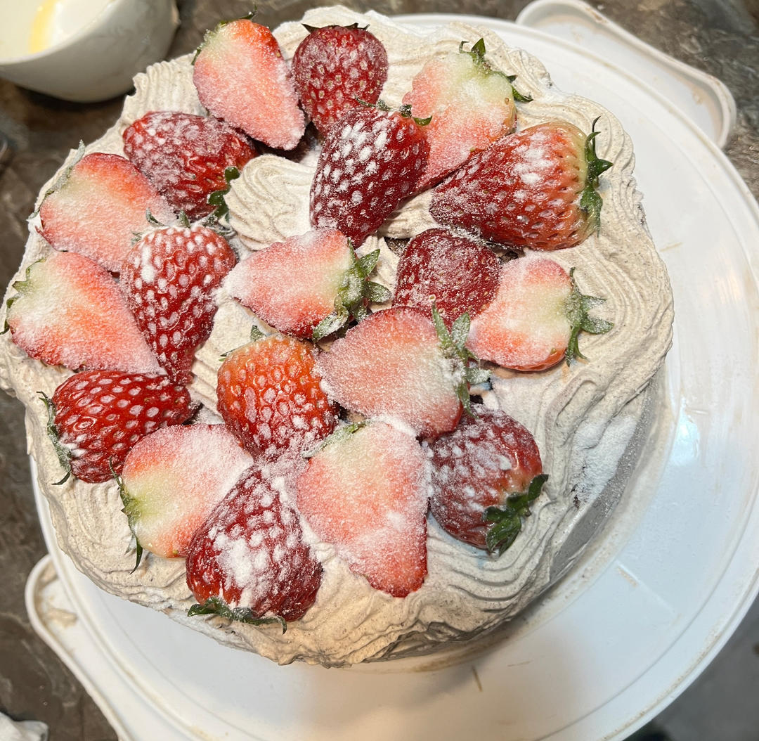 超详细 奶油巧克力生日裸蛋糕