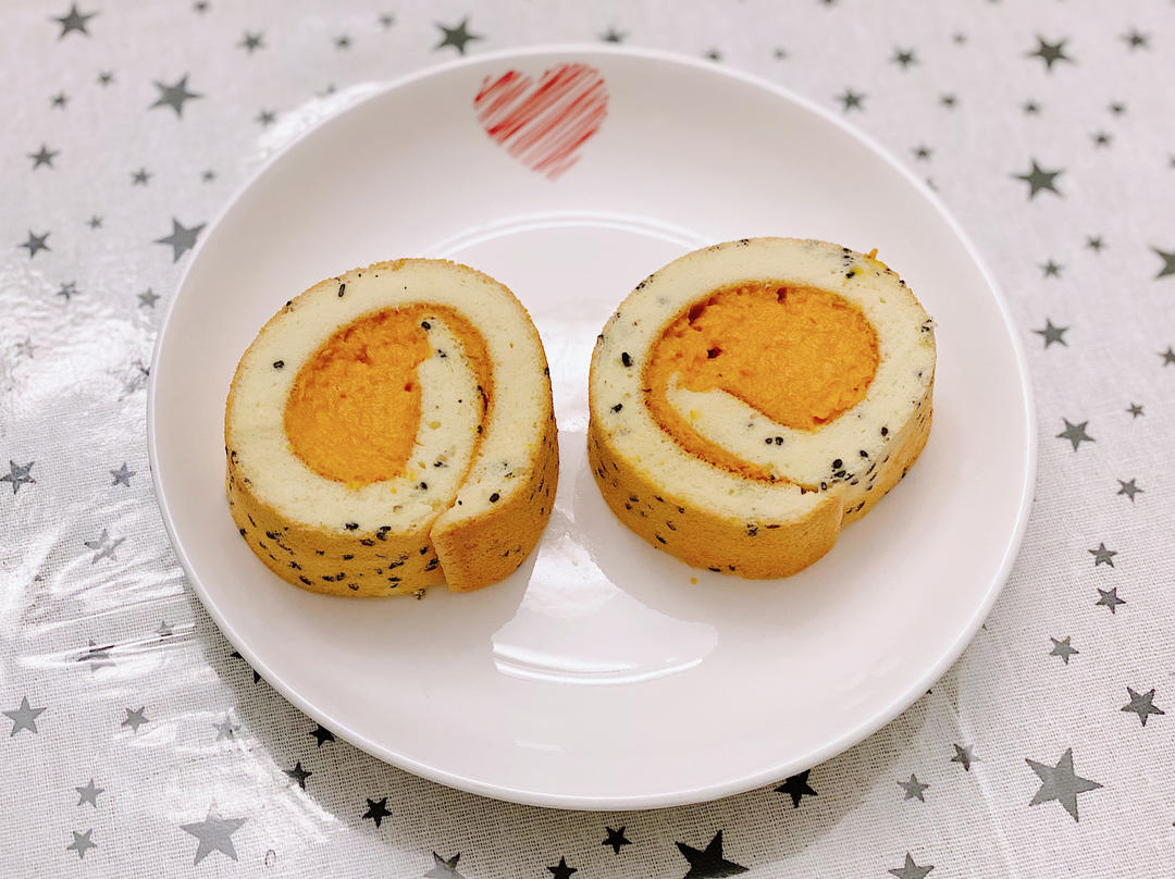 芝麻红薯蛋糕卷