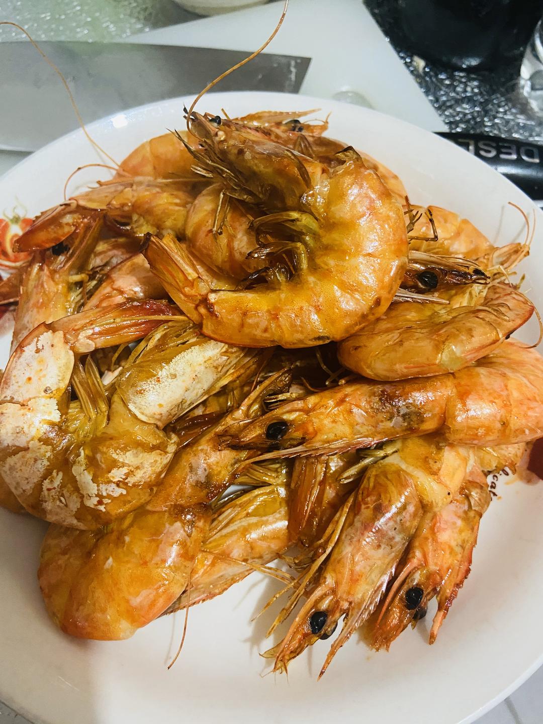 超简单烤虾，好吃😋