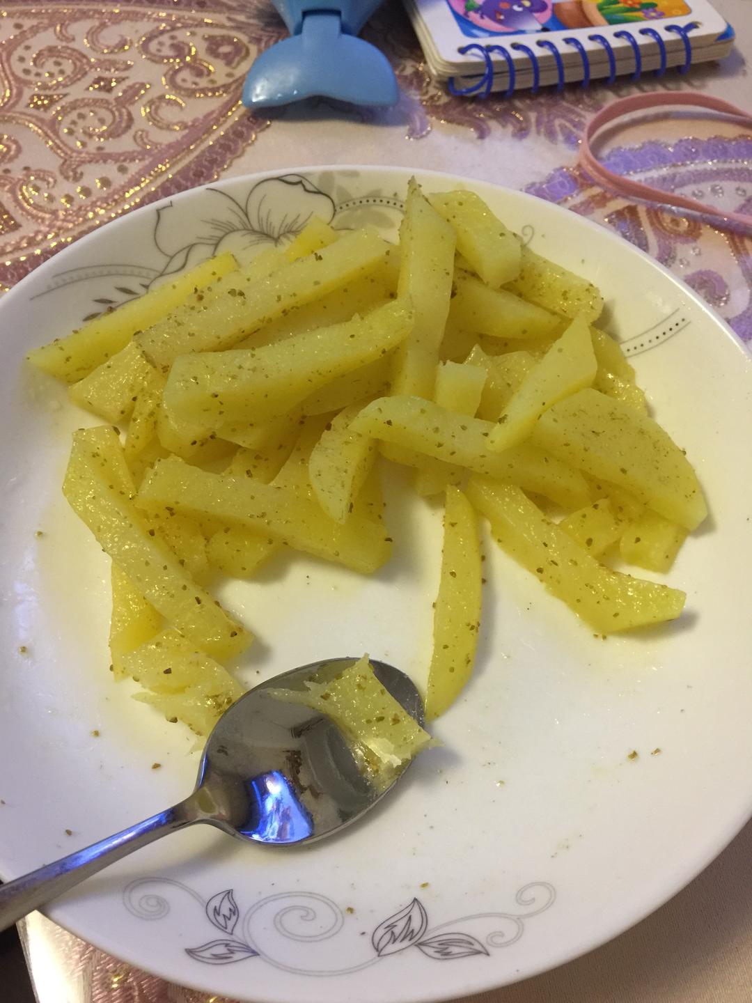 孜然薯条（微波炉）的做法