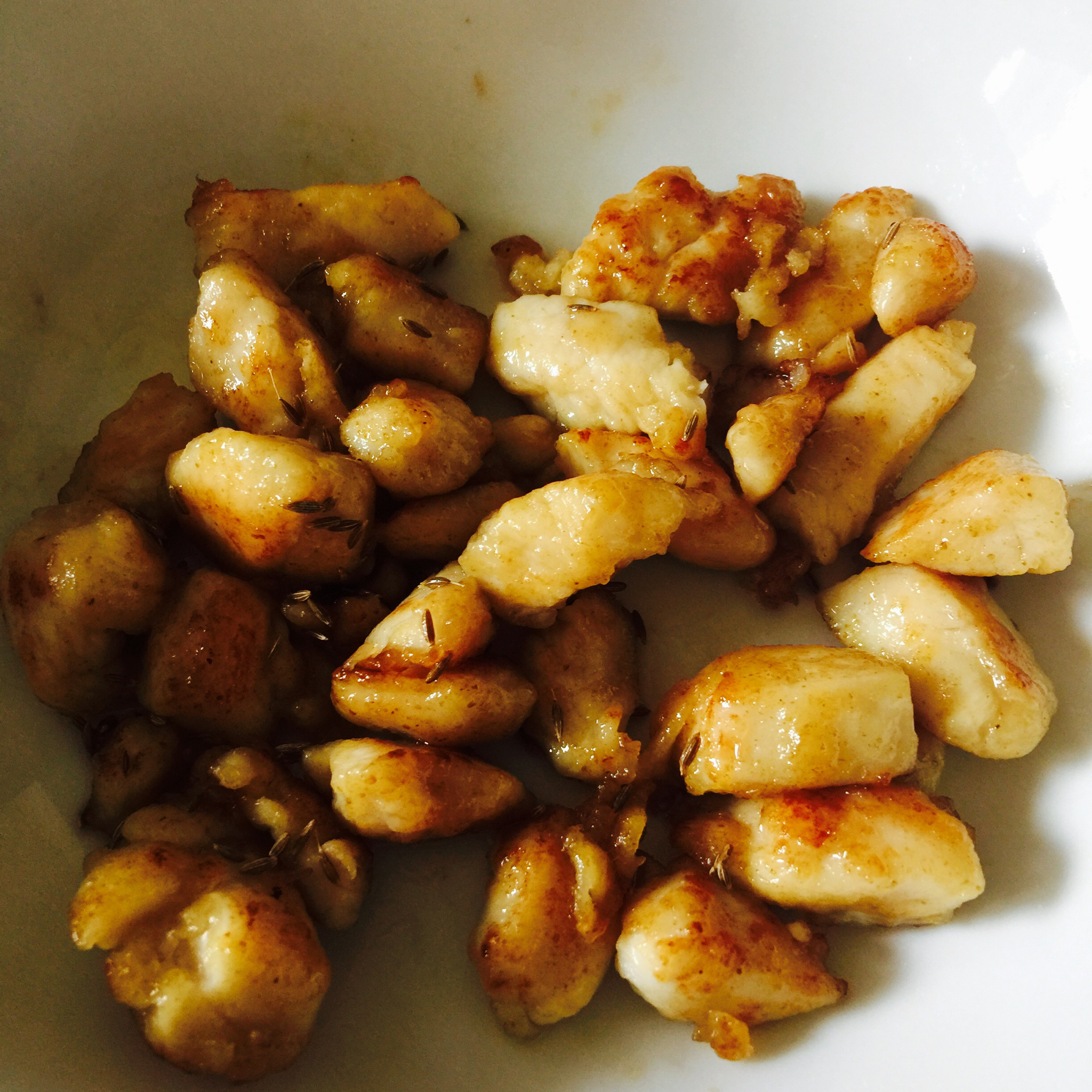 孜然鸡肉粒