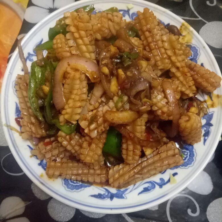洋葱爆炒鱿鱼