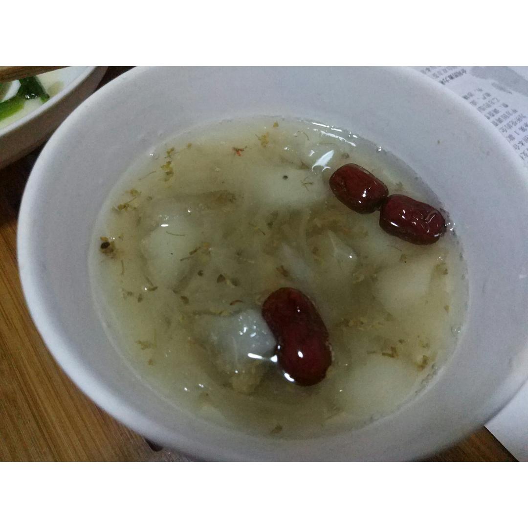 桂花雪梨银耳羹