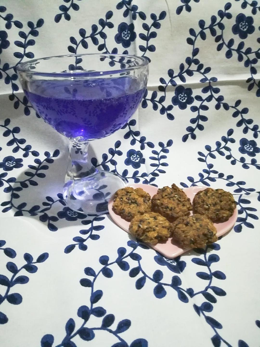 黑芝麻燕麦高纤饼干（无添加，另含植物油减脂配方）