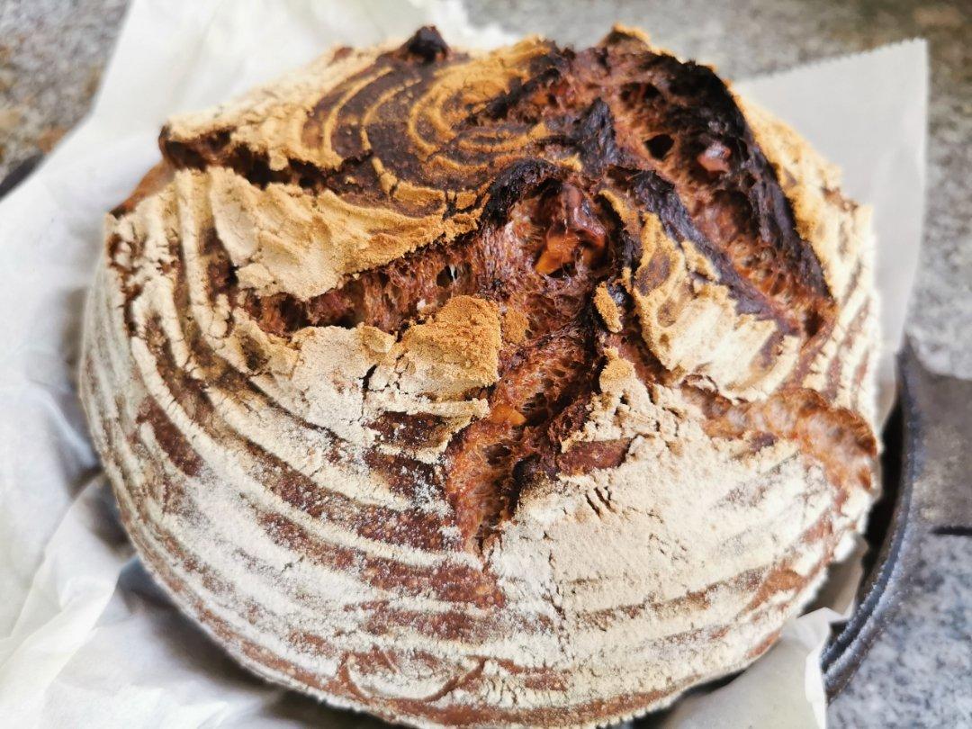 【Ken Forkish】天然酵种轻全麦核桃欧包