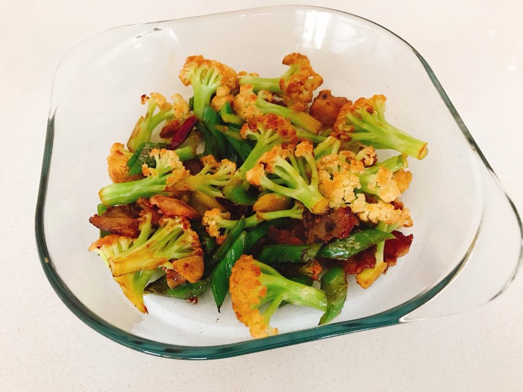 老丁的私房菜-干锅花菜