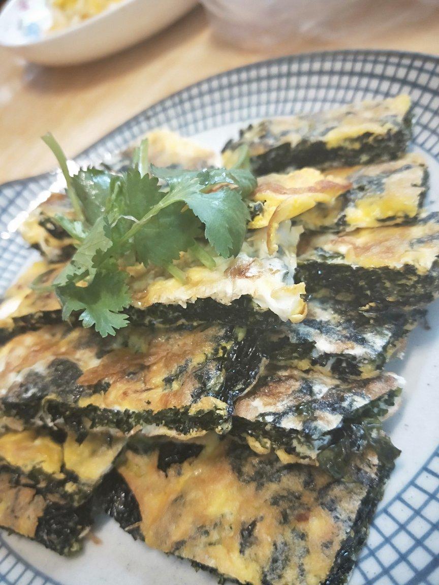 紫菜煎蛋饼
