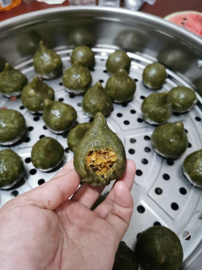 软糯Q弹的艾草青团（附艾草汁制作保存方法）