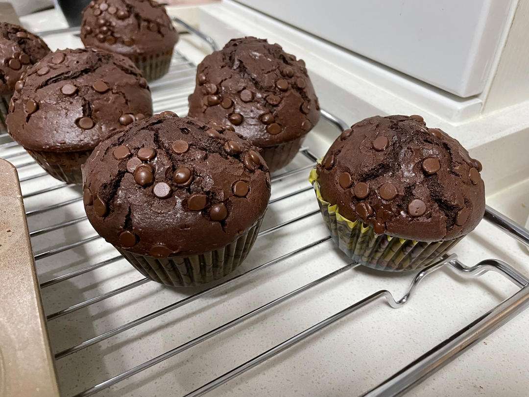 在家做巧克力蘑菇头麦芬蛋糕🍫