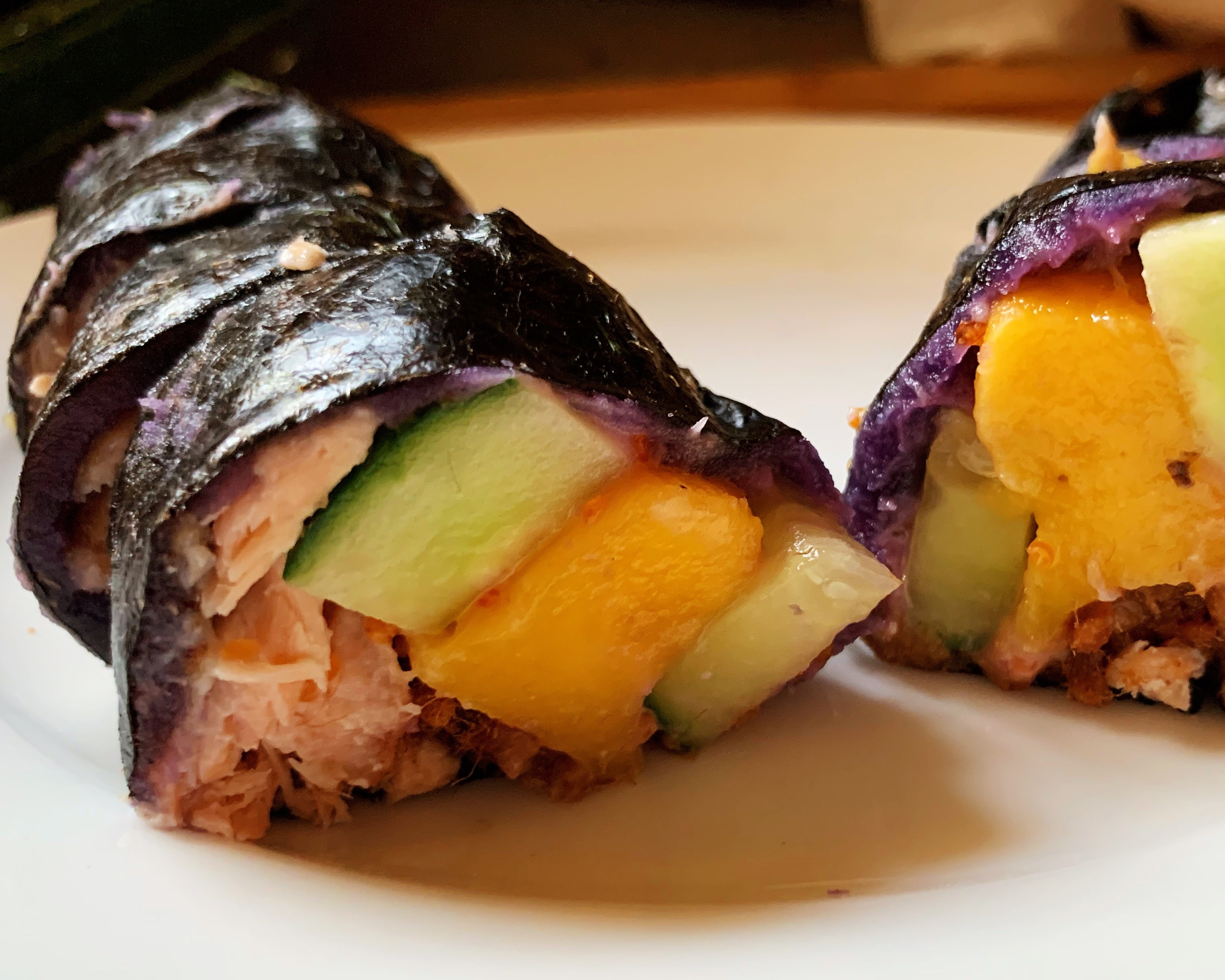 紫薯三文鱼寿司