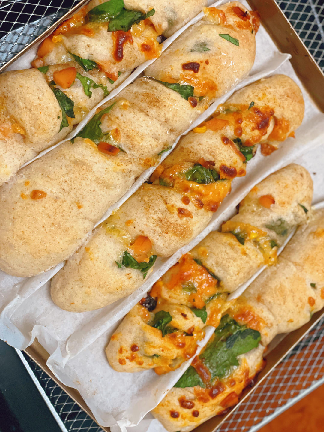 免揉面的全麦恰巴塔扭扭棒