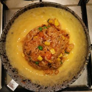 【明日的便当】茄汁金枪鱼蛋包饭（炒饭）的做法 步骤12