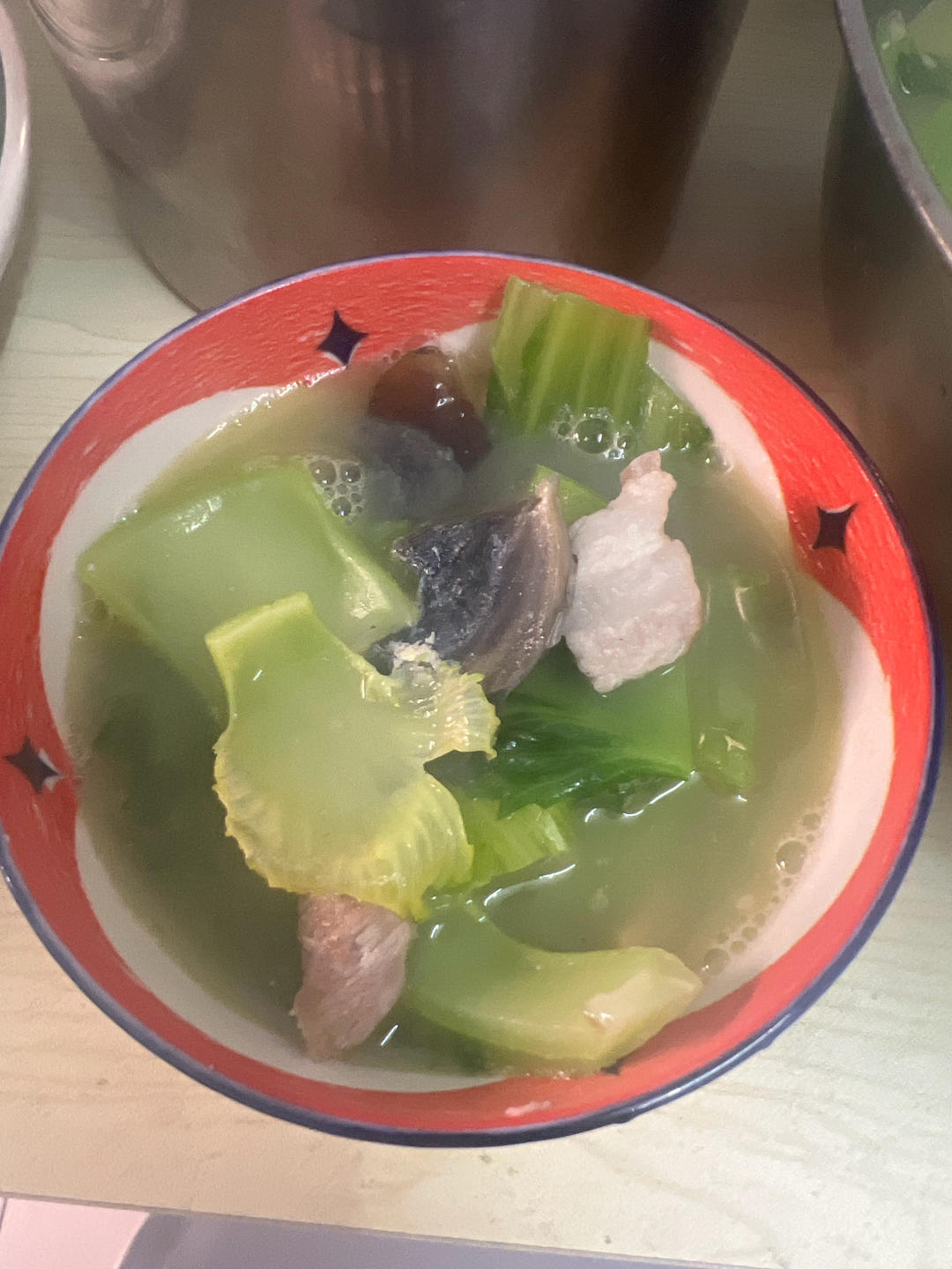 广东快手靓汤😍咸蛋芥菜汤，消暑降火超好喝