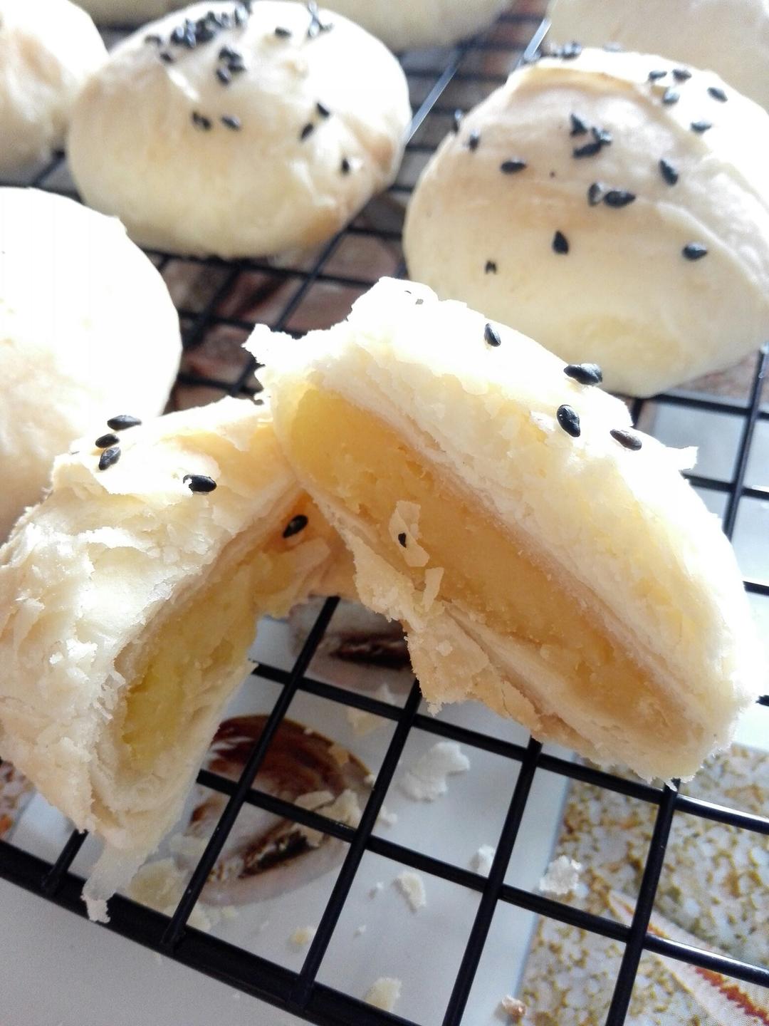 酥皮绿豆饼   酥得掉渣渣