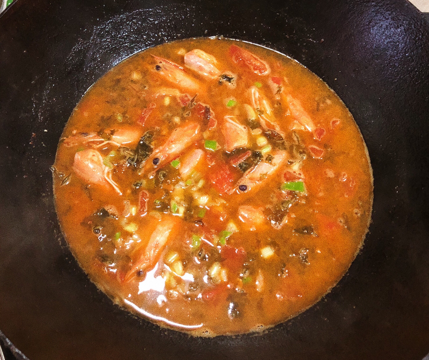 虾头汤的做法
