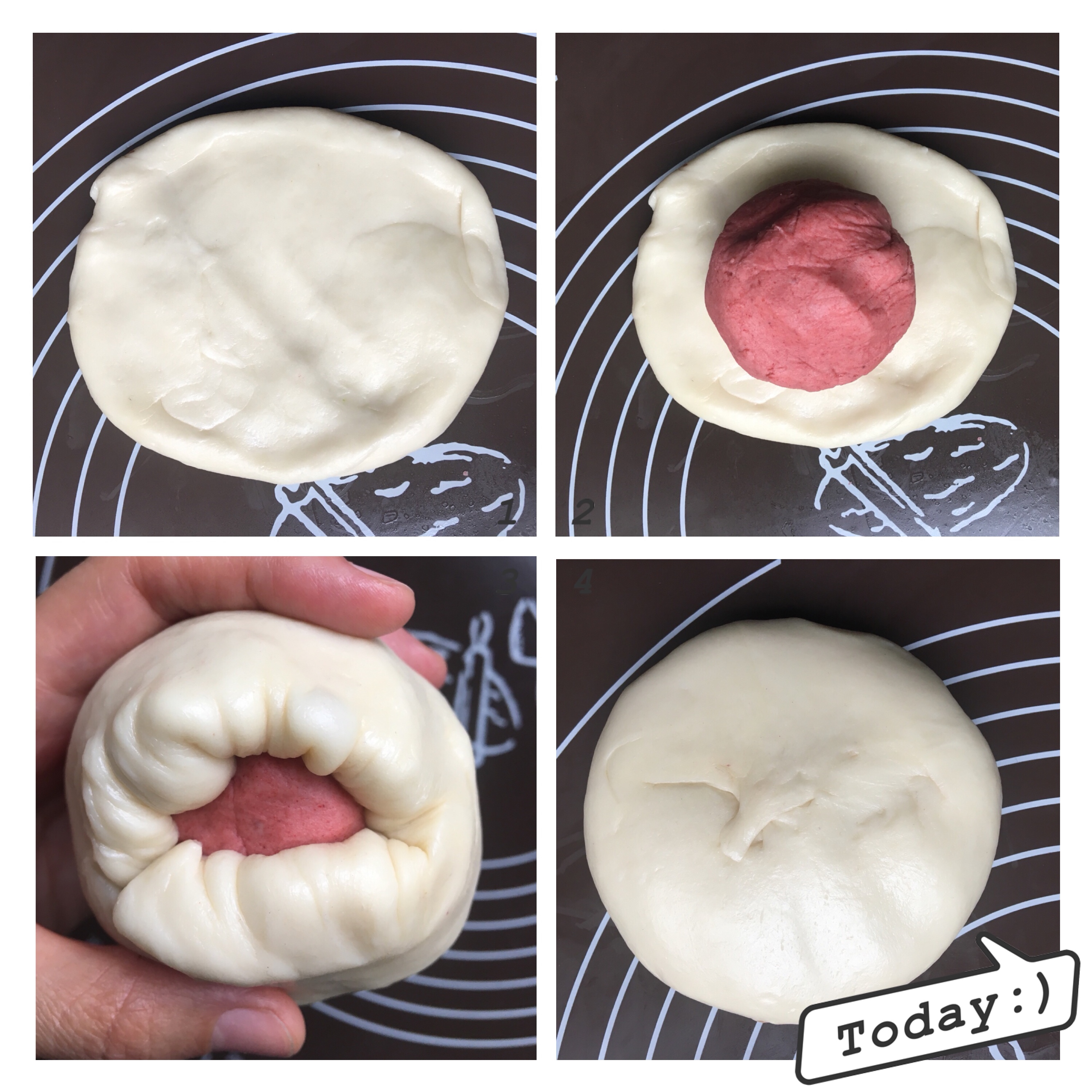 中式酥皮点心第三弹——桃花酥，带你解锁多种造型简易大包酥，超简单，一次成功！的做法 步骤5