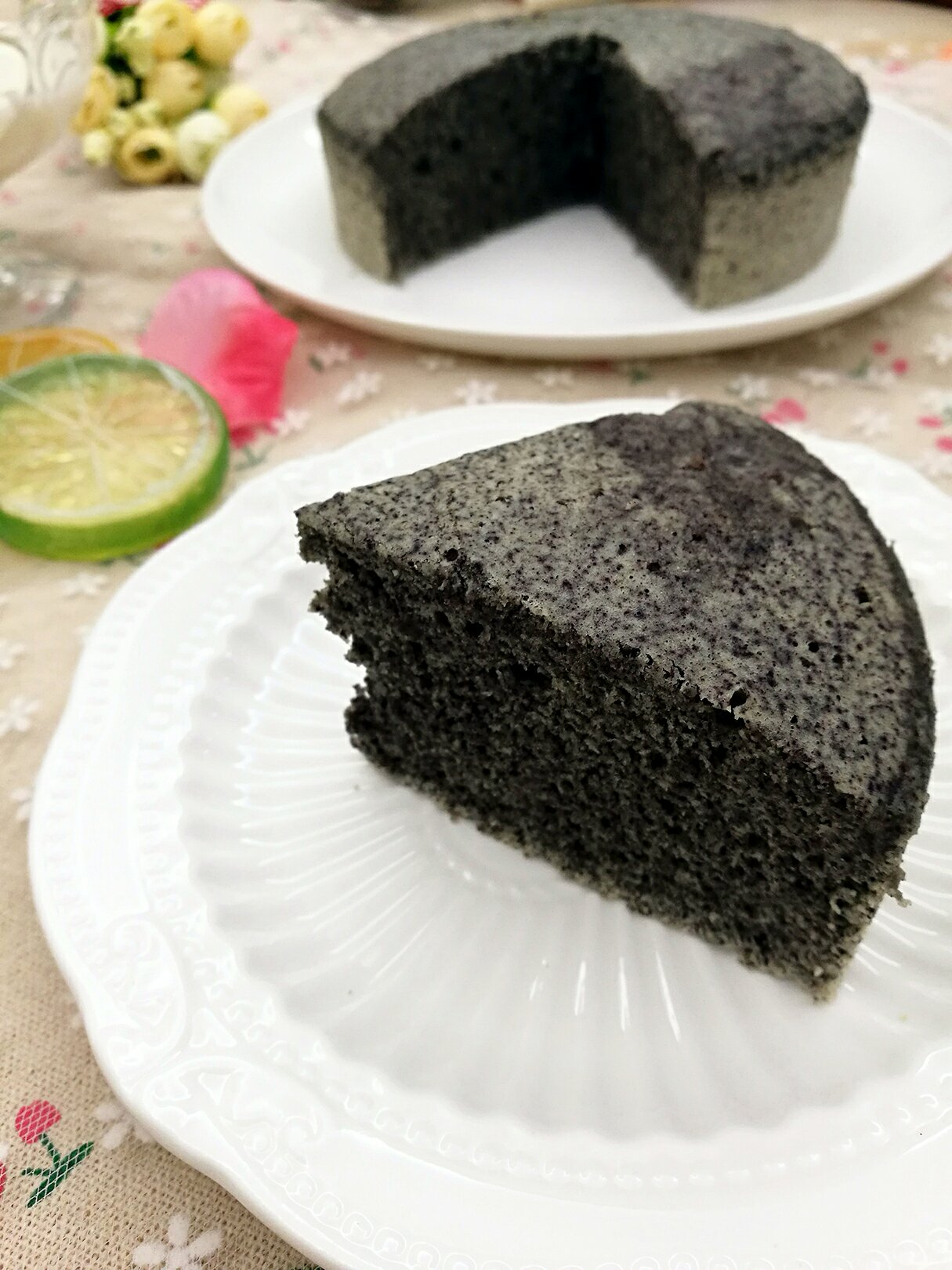 黑米蛋糕（无油无水）的做法