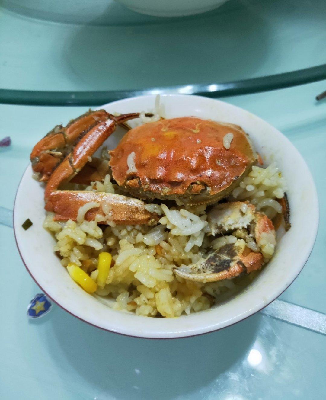 电饭锅 蟹煲饭