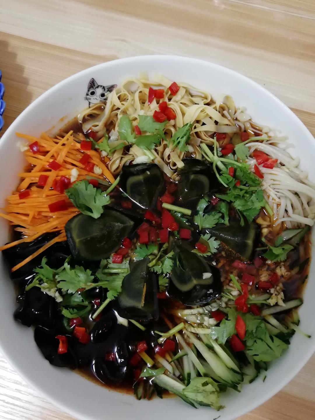 meng梦小厨做的捞汁凉菜