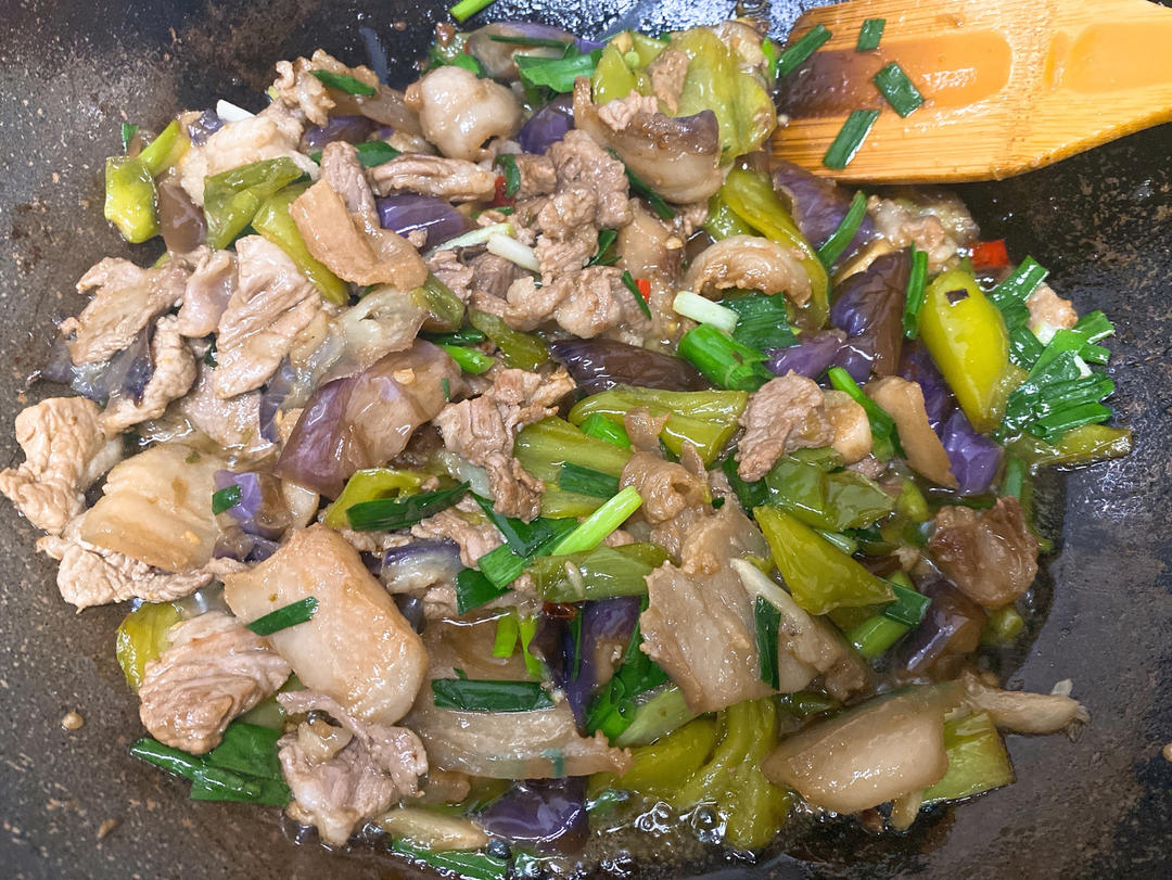 茄子炒肉