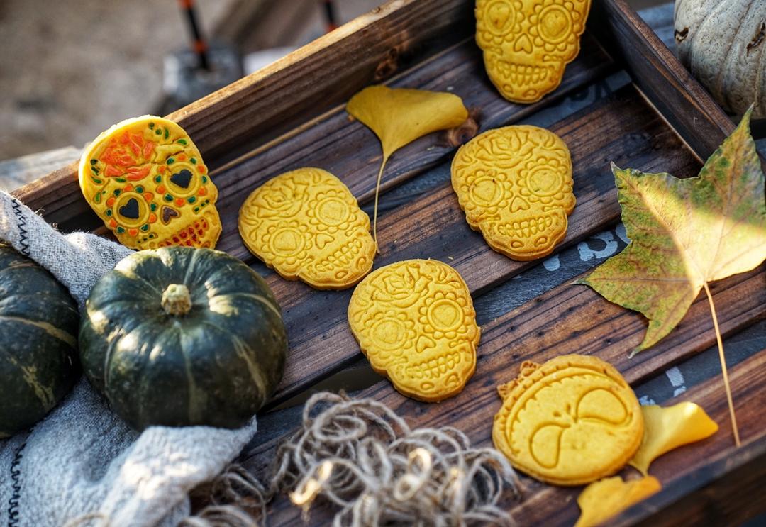 万圣节南瓜饼干