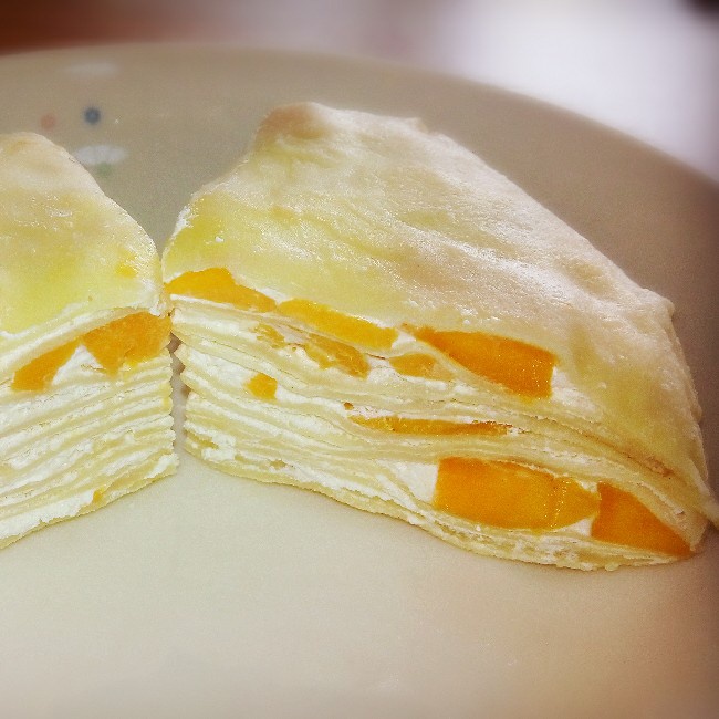 艾天空做的芒果千层蛋糕 6寸
