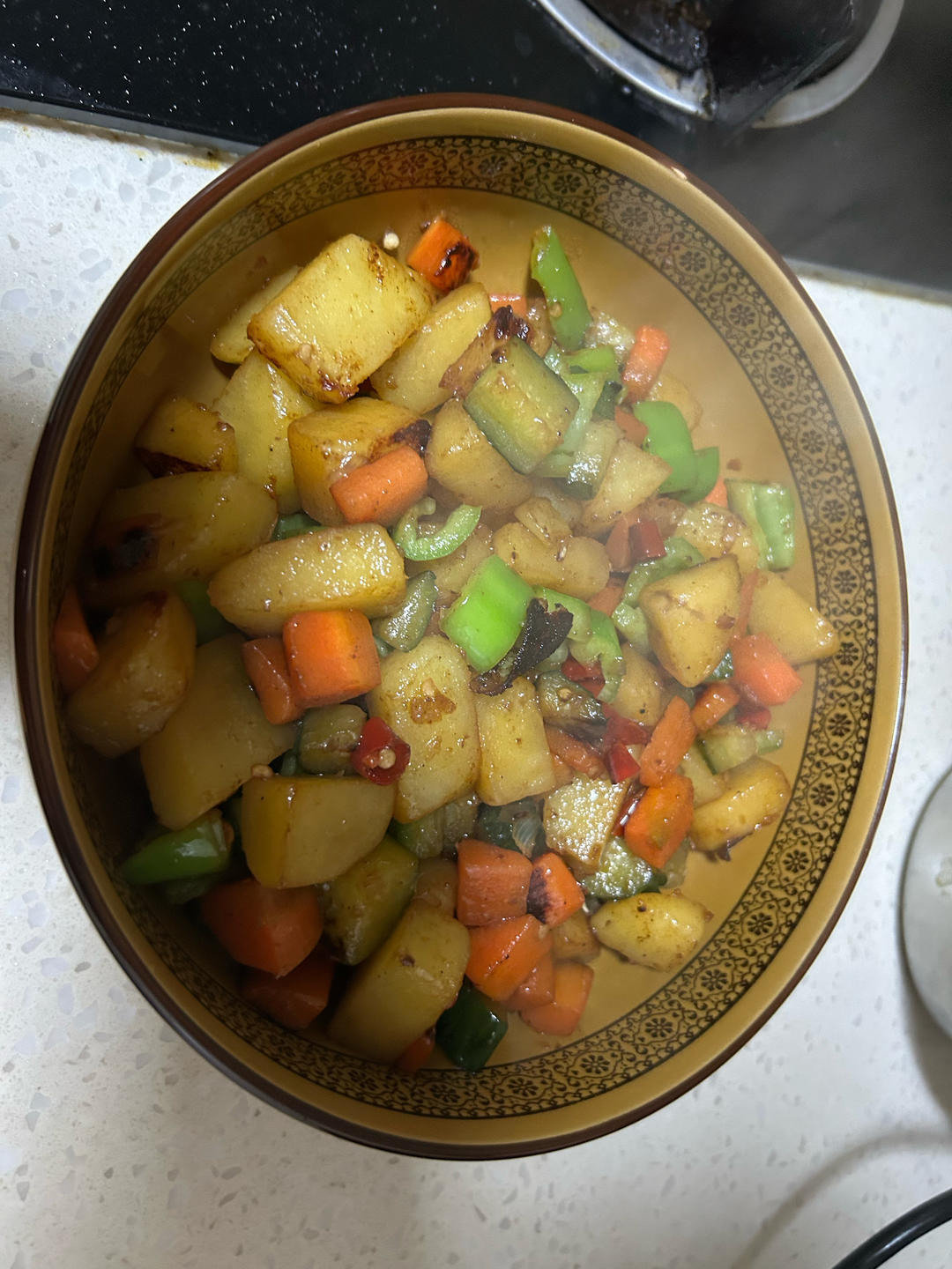 大厨教你素炒三丁简单家常做法，有技巧没难度，这才是靠谱下饭菜