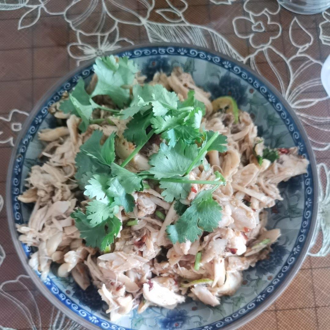 凉拌手撕 盐焗鸡腿