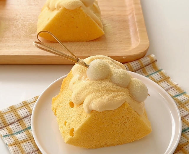 豆乳小山蛋糕🍰附详细戚风教程的做法