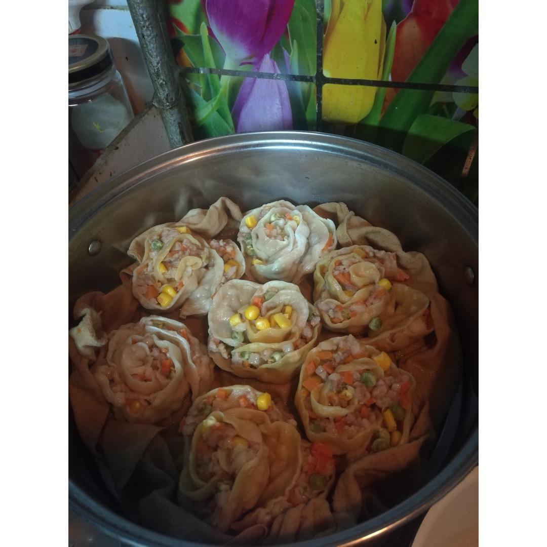 玫瑰饺子